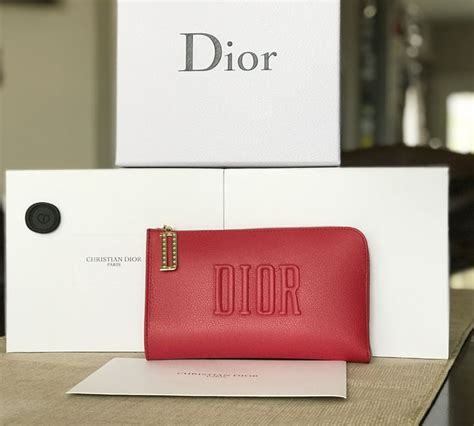 dior cosmetic bag red|best makeup price of dior.